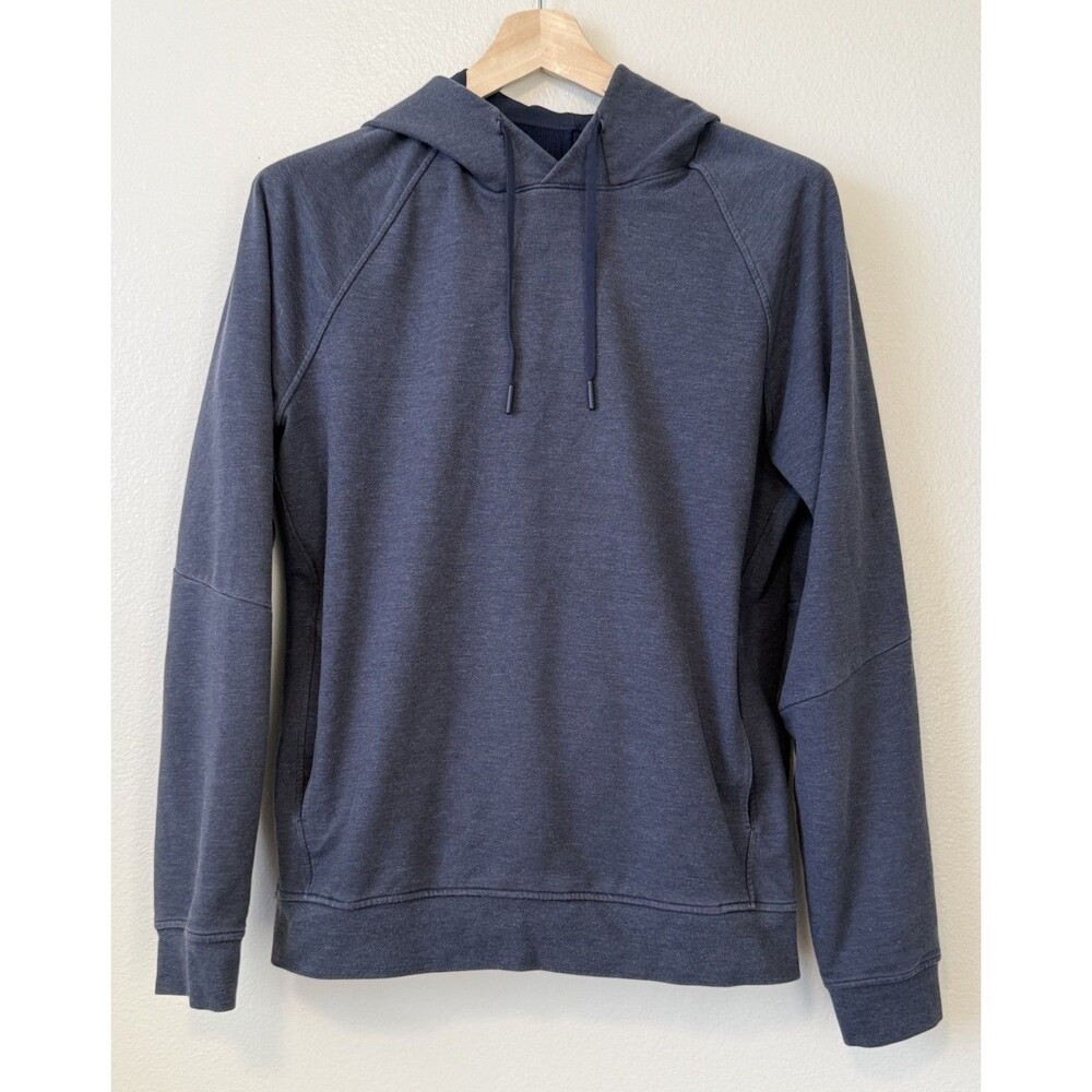 Lululemon City Sweat Hoodie Men's Medium Navy Pullover Sweatshirt Workout Casual
